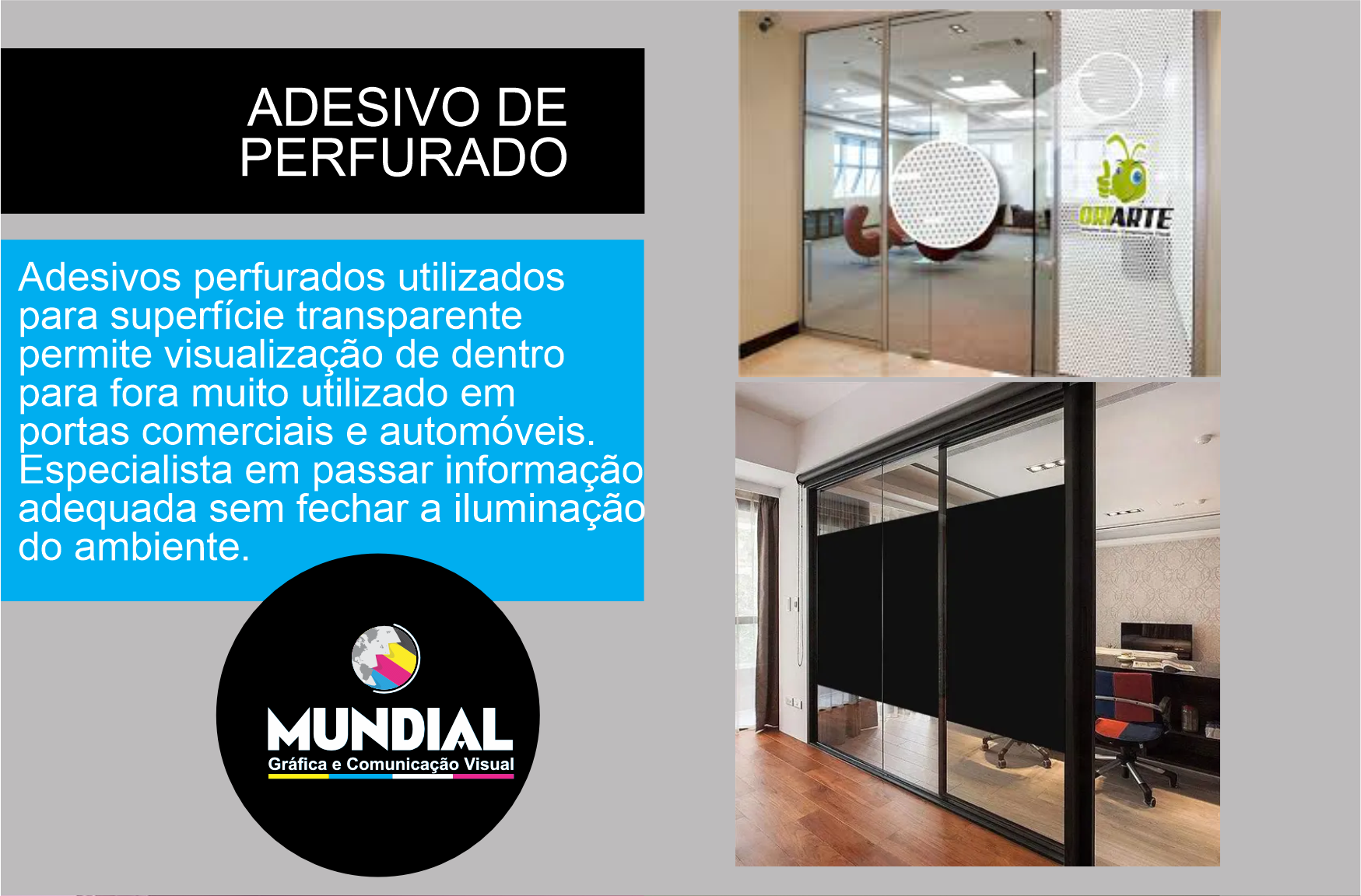 Adesivo Perfurado
