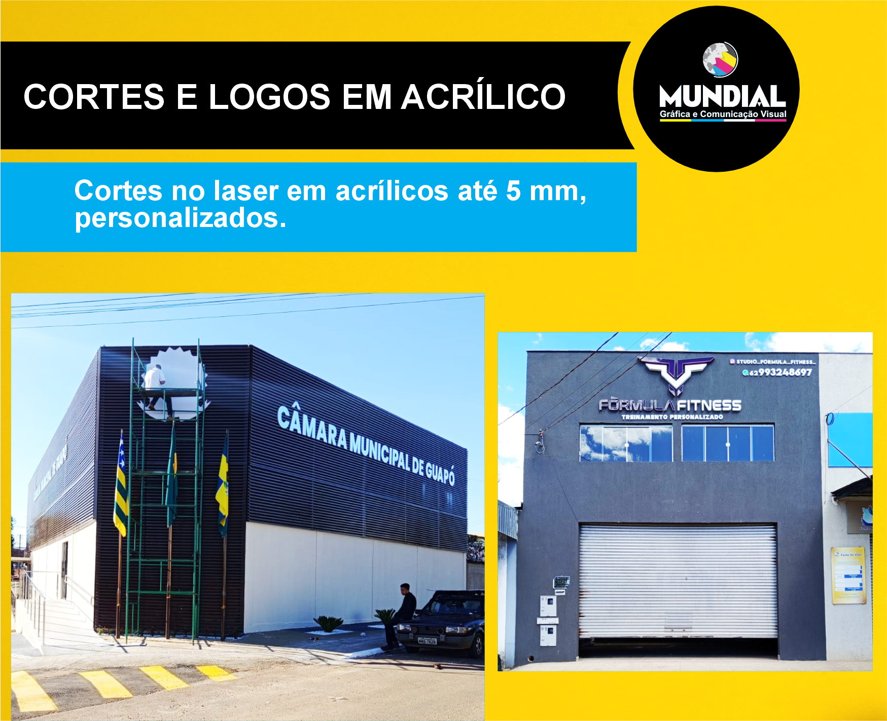 Cortes em Blocos de Acrílico