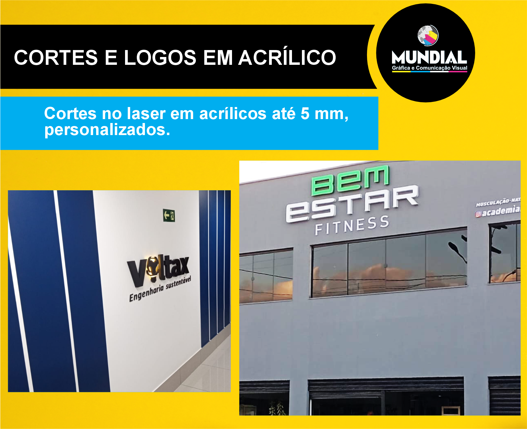 Cortes em Blocos de Acrílico