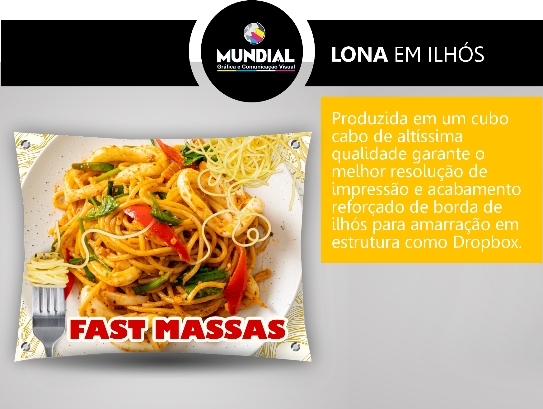 Lona em ilhós